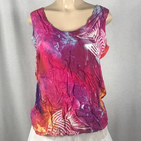 Buster N Bogi Size Medium 100% Rayon Sleeveless Top - Picture 1 of 3